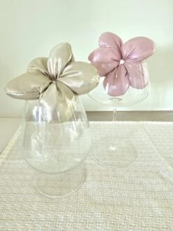 Slouchy Flower Scrunchie | Gold