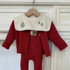 Christmas Rib Cardigan