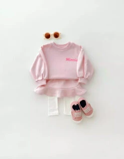 Minnie Sweatskirt Set | Pink