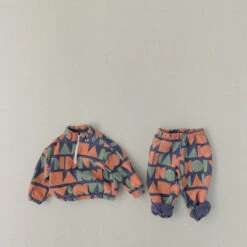 Geo Fleece Set | Navy Multi