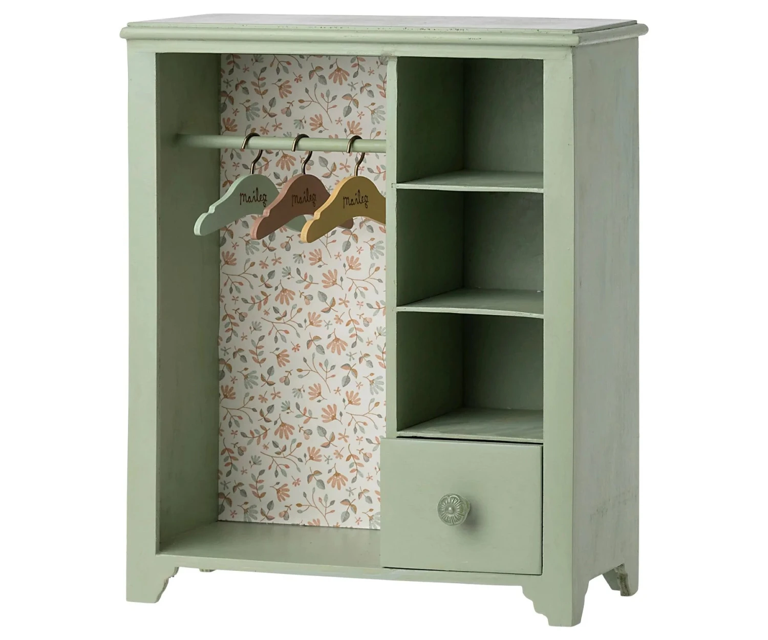 Maileg Wardrobe, Large - Mint Green