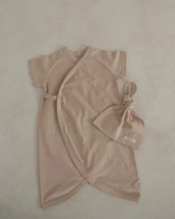 Newborn Kimono + Hat Set | Dusty Pink