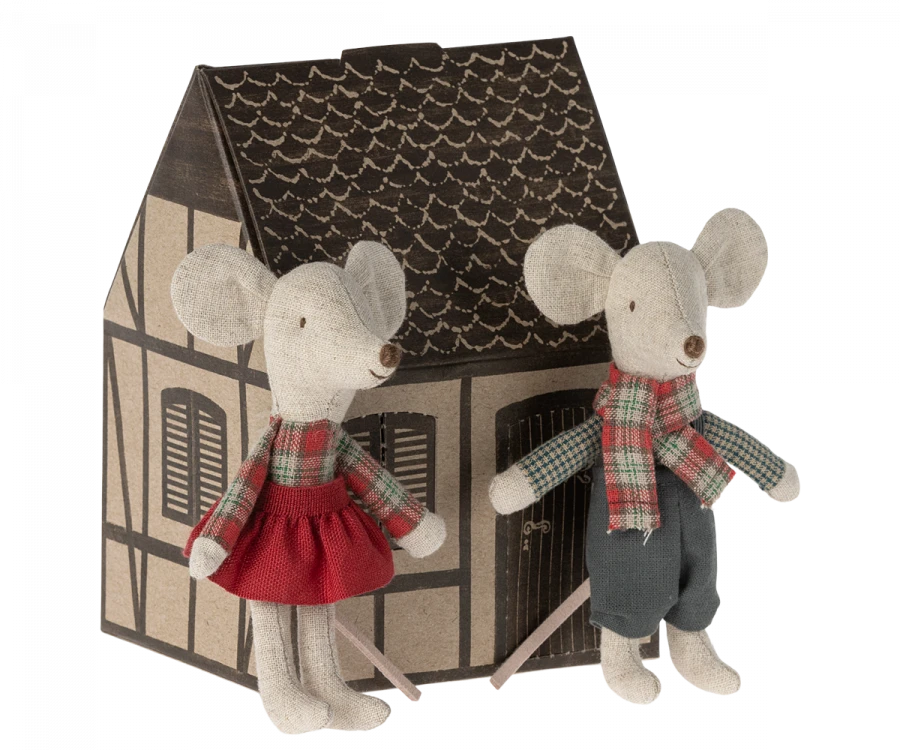 Winter Mice Twins | Little Brother + Little Sister