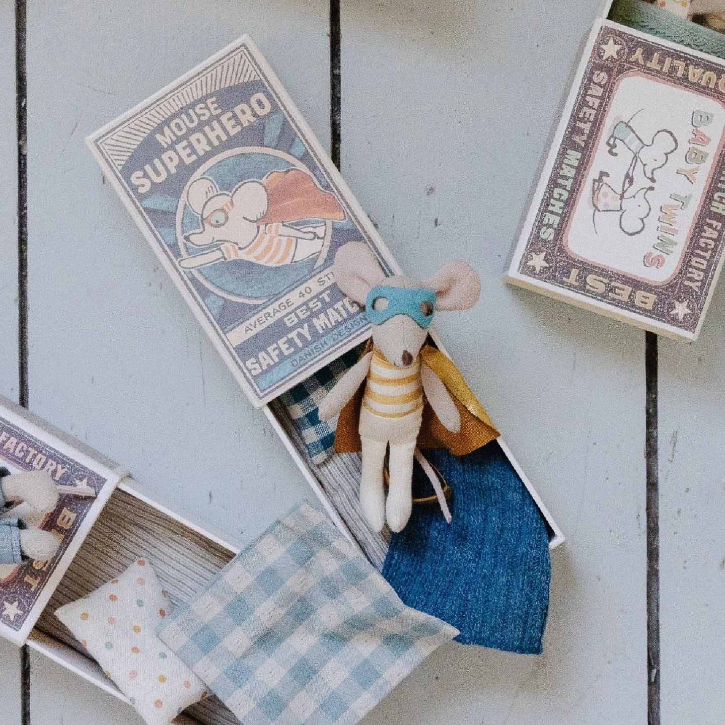 Maileg Superhero Mouse In Box, Little Brother - Image 5