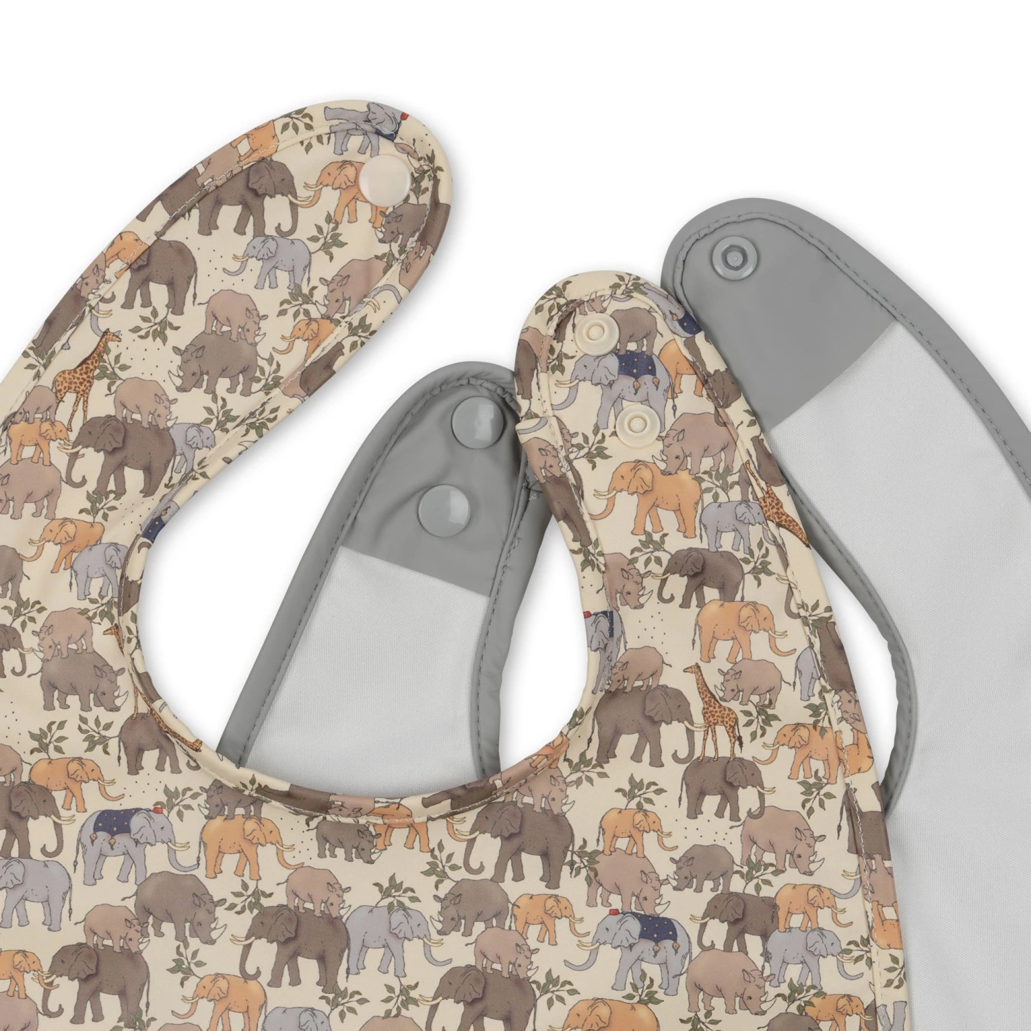 2 Pack Dinner Bib - Safari/High Rise - Image 2