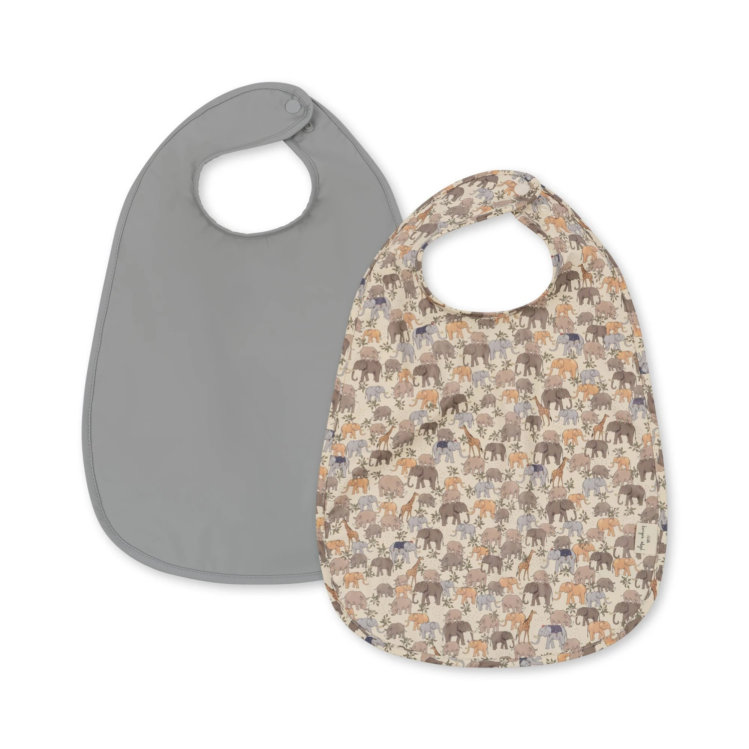 2 Pack Dinner Bib - Safari/High Rise