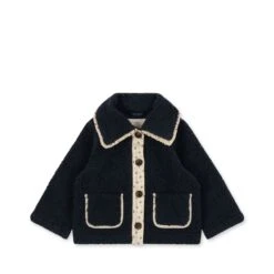 Cala Collar Frill Jacket | Total Eclipse