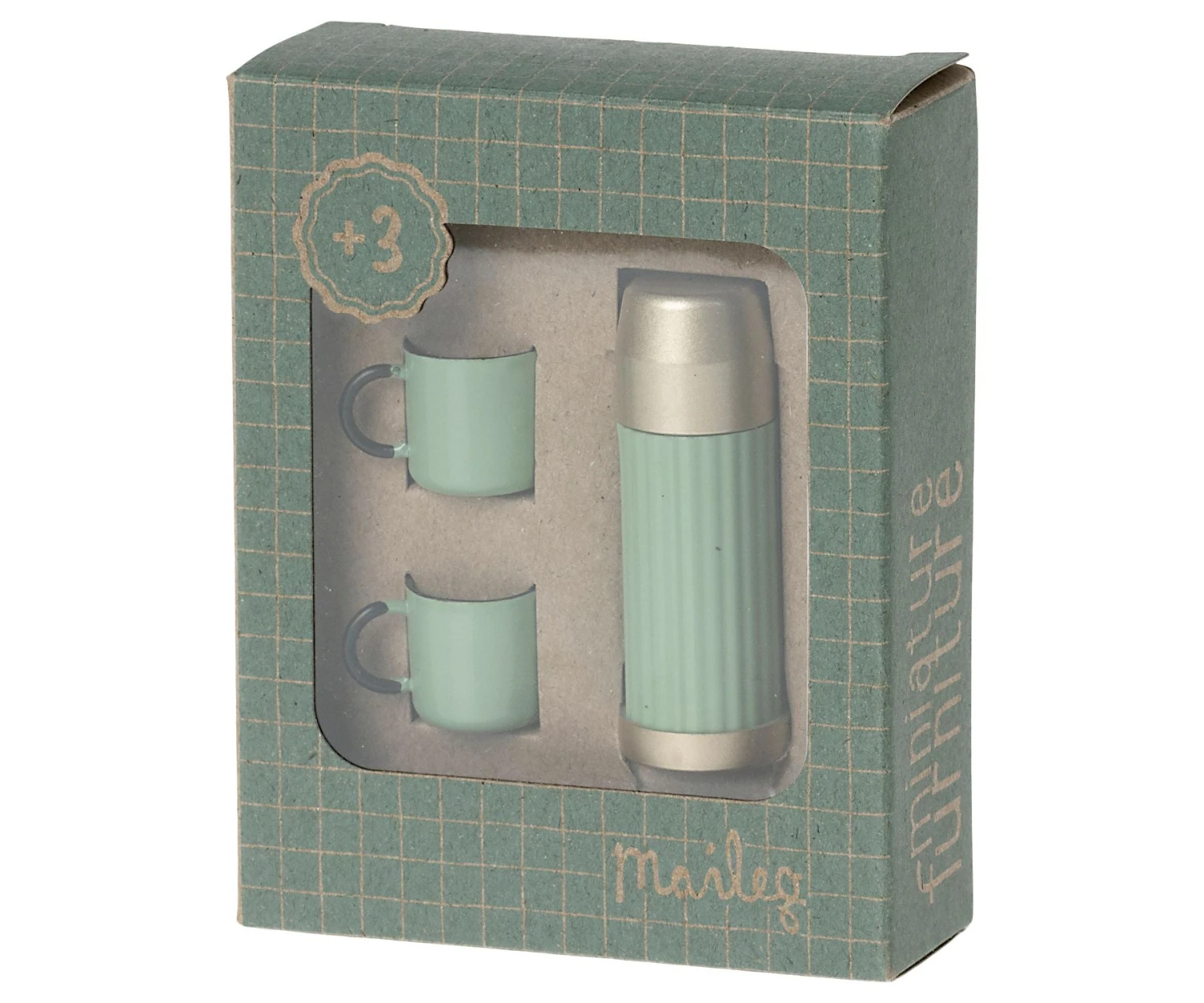 Maileg Thermos And Cups - Mint - Image 2