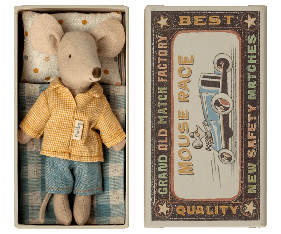 Maileg Big Brother Mouse In Matchbox