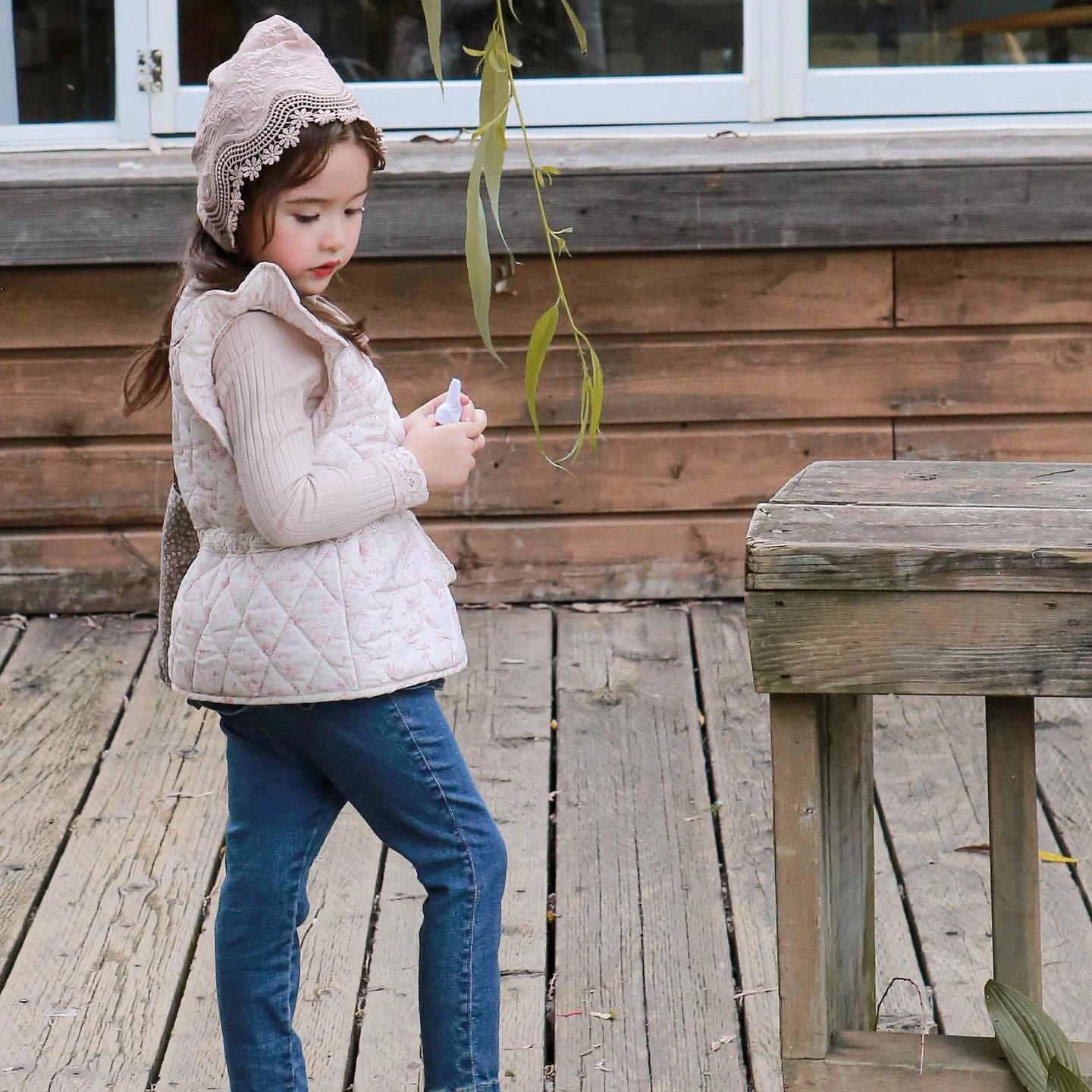 Floral Ruffle Vest - Pink - Image 5