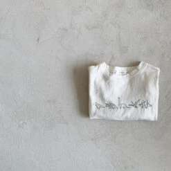 Paper Dino Tee - Cream