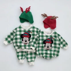 Disney Xmas Gingham Sweatshirt