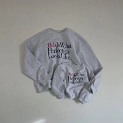 Mama's Perfection Crewneck - Heather Grey