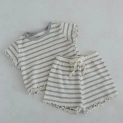 Lettuce Trim Waffle Set | Grey