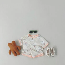 Ice Cream Shorties Set | Beige