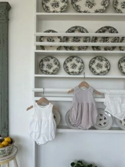 Gia Linen Romper | Milk