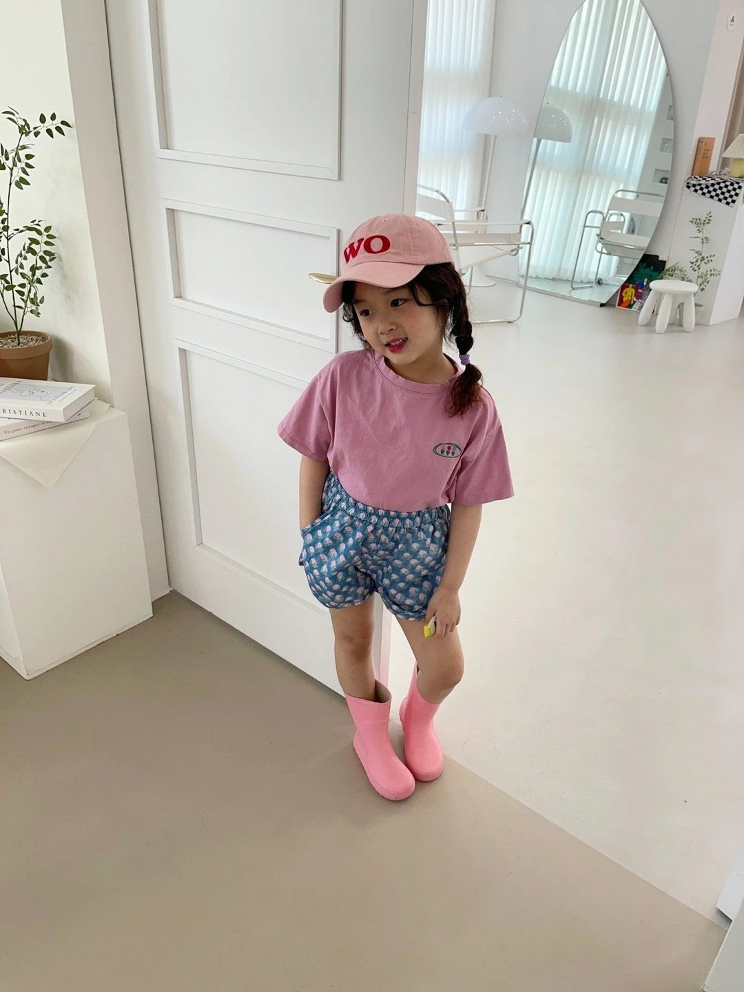 Tulip Crop Shorties Set | Pink - Image 2