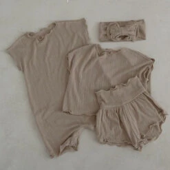 Baby Charming Romper | Mocha