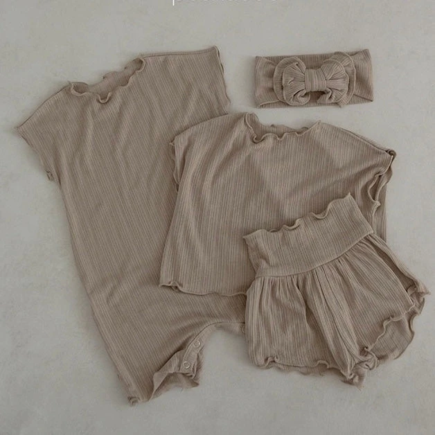 Baby Charming Romper | Mocha