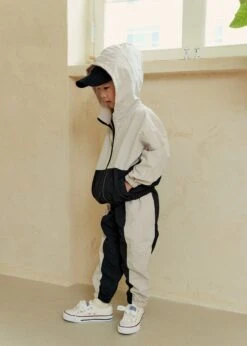 Nylon Zip Jumper - Black