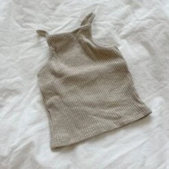 Ribbed Cami Top (Kid’s) - Light Khaki