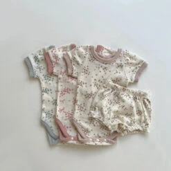 Baby Pointelle Bodysuit Set - Mint