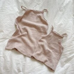 Ribbed Cami Top (Mama) - Beige