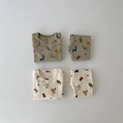 Dino Pyjamas - Olive