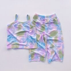 Tie Dye Cami Set - Pink