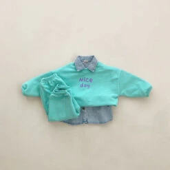 Nice Day Sweat Set - Mint